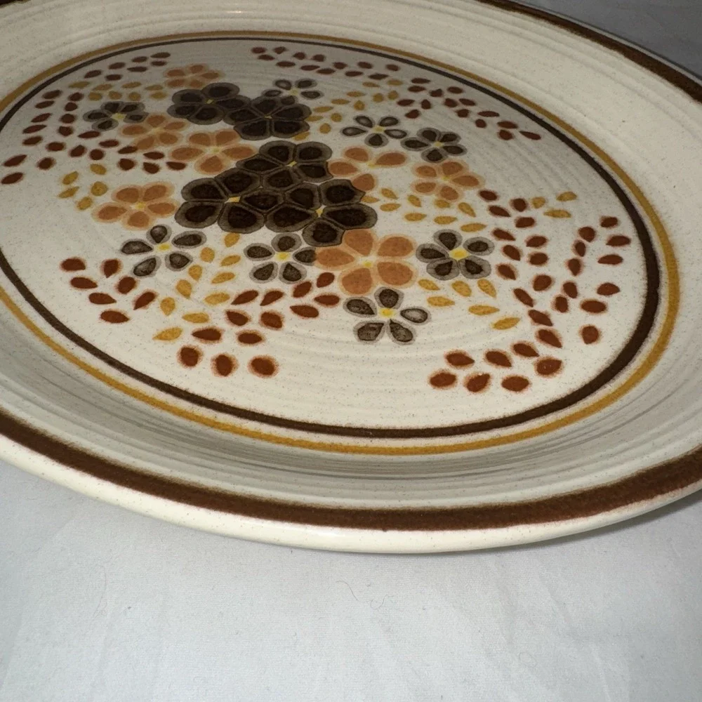 FRANCISCAN TOFFEE Earthware LARGE SERVING PLATTER - 14